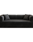 79" Camel Corduroy Convertible Futon Sleeper Sofa With Toss Pillows