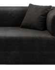 79" Camel Corduroy Convertible Futon Sleeper Sofa With Toss Pillows