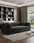 79" Camel Corduroy Convertible Futon Sleeper Sofa With Toss Pillows