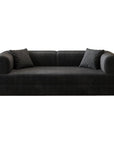 79" Camel Corduroy Convertible Futon Sleeper Sofa With Toss Pillows