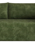 79" Green Corduroy Modular Sofa