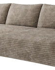 Camel Corduroy Modular L Shaped Sofa and Chaise Sectional