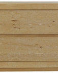 25" Oak Wood Two Drawer Nightstand