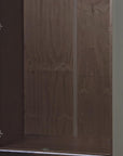 72" Coffee Solid Wood Two Door Single Drawer Combo Dresser