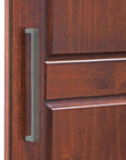 72" White Solid Wood Mirrored Two Door Three Drawer Combo Dresser