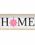 9" X 23" Black Natural And White Celebration Home Wood Wall Decor