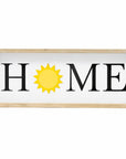9" X 23" Black Natural And White Celebration Home Wood Wall Decor