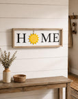 9" X 23" Black Natural And White Celebration Home Wood Wall Decor