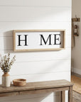 9" X 23" Black Natural And White Celebration Home Wood Wall Decor