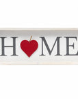 9" X 23" Black Natural And White Celebration Home Wood Wall Decor