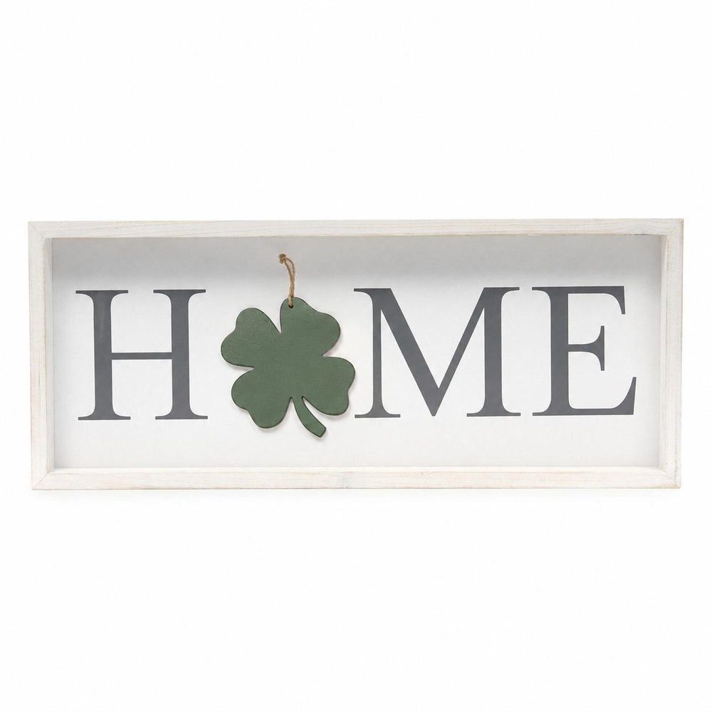 9" X 23" Black Natural And White Celebration Home Wood Wall Decor