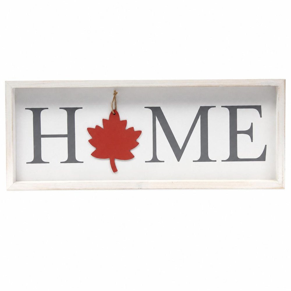 9" X 23" Black Natural And White Celebration Home Wood Wall Decor