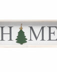 9" X 23" Black Natural And White Celebration Home Wood Wall Decor