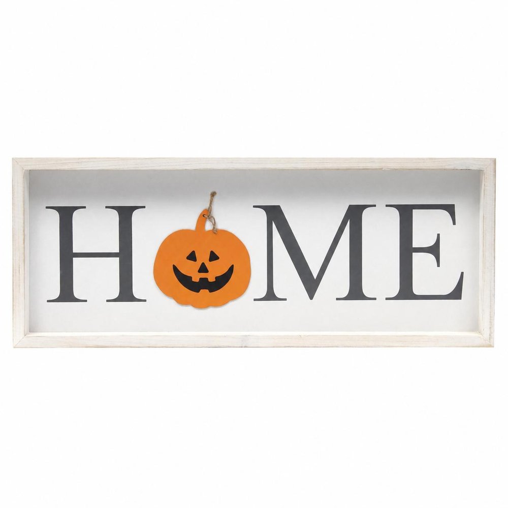 9" X 23" Black Natural And White Celebration Home Wood Wall Decor