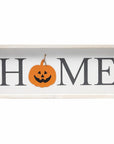 9" X 23" Black Natural And White Celebration Home Wood Wall Decor