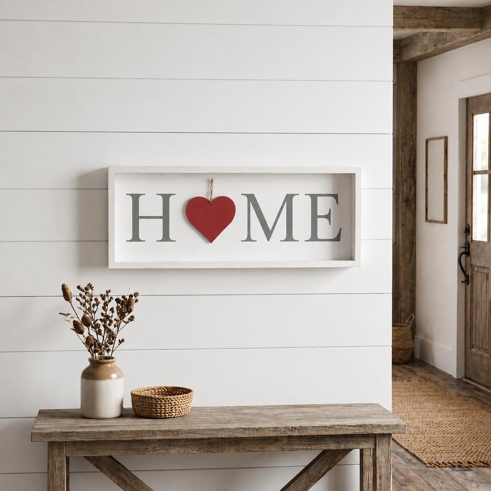 9" X 23" Black Natural And White Celebration Home Wood Wall Decor