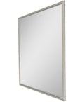 38" X 26" Silver Wood Framed Accent Mirror