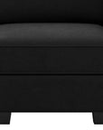 64" Green And Black Velvet Modular Loveseat With Storage