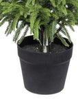 60" Green Artificial Pine Tree In Round Black Pot