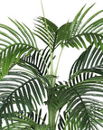 72" Green Artificial Palm Tree In Round Black Pot