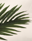72" Green Artificial Palm Tree In Round Black Pot