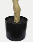 72" Red Artificial Flowering Tree In Round Black Pot