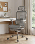 Blue Adjustable Height Swivel Rolling Gaming Chair With Footrest