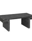 48" Natural Wood And Solid Wood Distressed Frame Coffee Table
