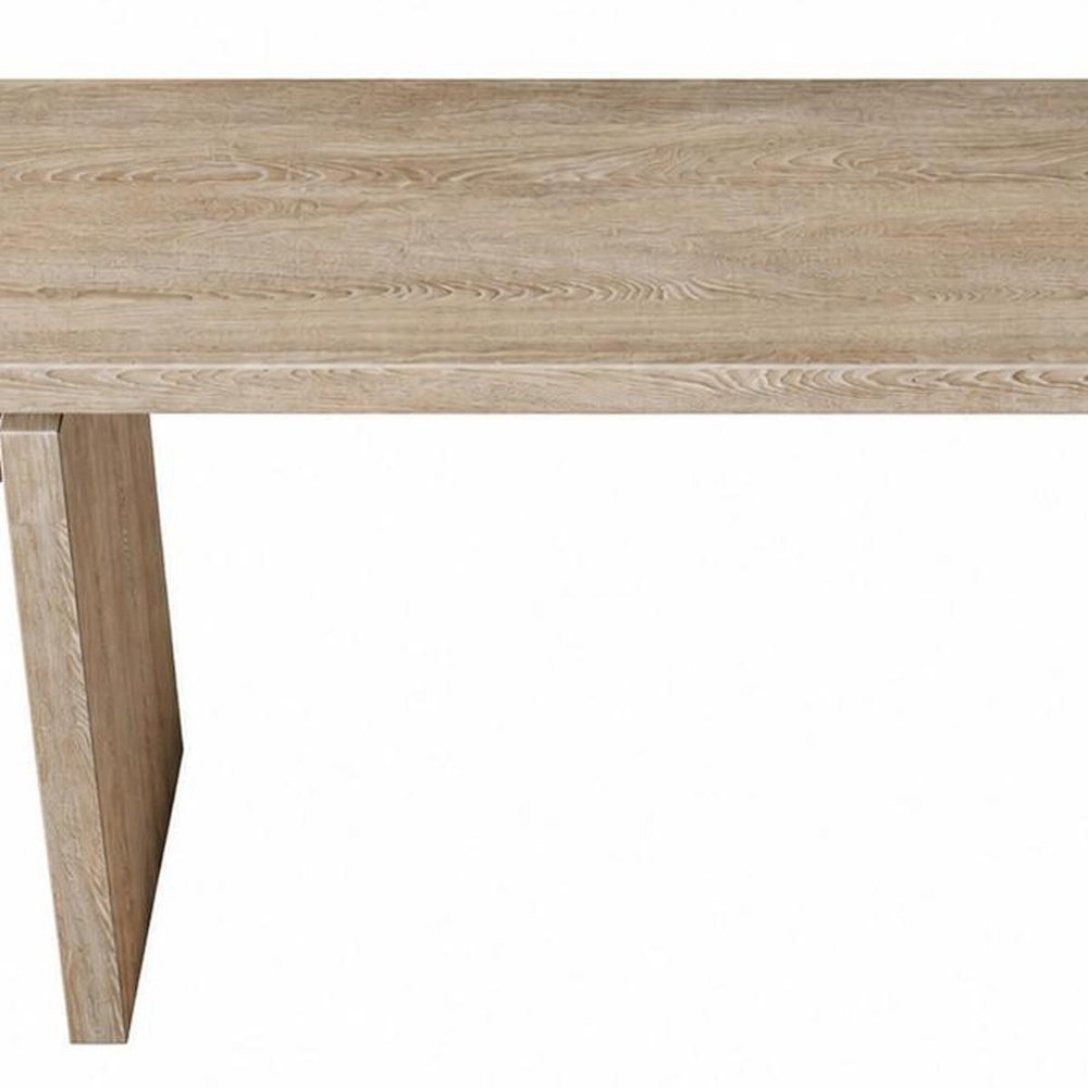 60" Black Wood Pedestal Console Table
