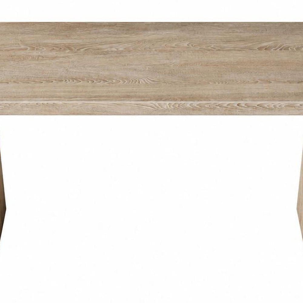 60" Black Wood Pedestal Console Table