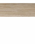 60" Black Wood Pedestal Console Table