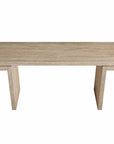 60" Black Wood Pedestal Console Table