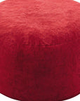 35" Red Upholstered Bean Bag Chair