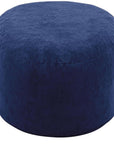 35" Blue Upholstered Bean Bag Chair