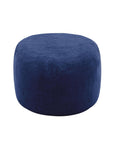 46" Blue Upholstered Bean Bag Chair