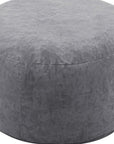 46" Gray Upholstered Bean Bag Chair