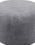 46" Gray Upholstered Bean Bag Chair