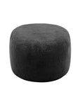 46" Black Upholstered Bean Bag Chair