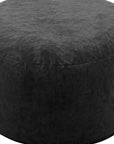 46" Black Upholstered Bean Bag Chair