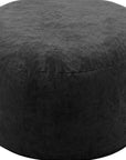 46" Black Upholstered Bean Bag Chair