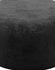 55" Black Upholstered Bean Bag Chair
