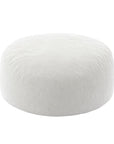 62" White Upholstered Bean Bag Chair