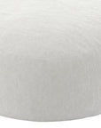 62" White Upholstered Bean Bag Chair