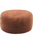 62" Brown Upholstered Bean Bag Chair
