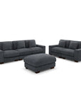Modular L Shaped Six Piece Corner Sectional With Ottoman