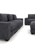 Modular L Shaped Six Piece Corner Sectional With Ottoman