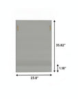 36" Silver Beveled Glass And Faux Crystal Bling Framed Accent Mirror