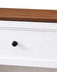 26" Black Wood One Drawer Nightstand