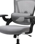 Gray And Black Swivel Rolling Office Chair