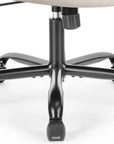 White Faux Leather Swivel Rolling Executive Office Chair